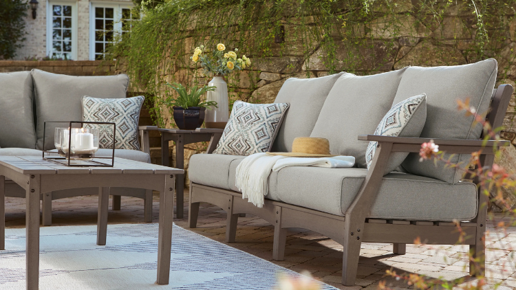Ashley Visola Outdoor Sofa with Cushion: The Ultimate Patio Centerpiece