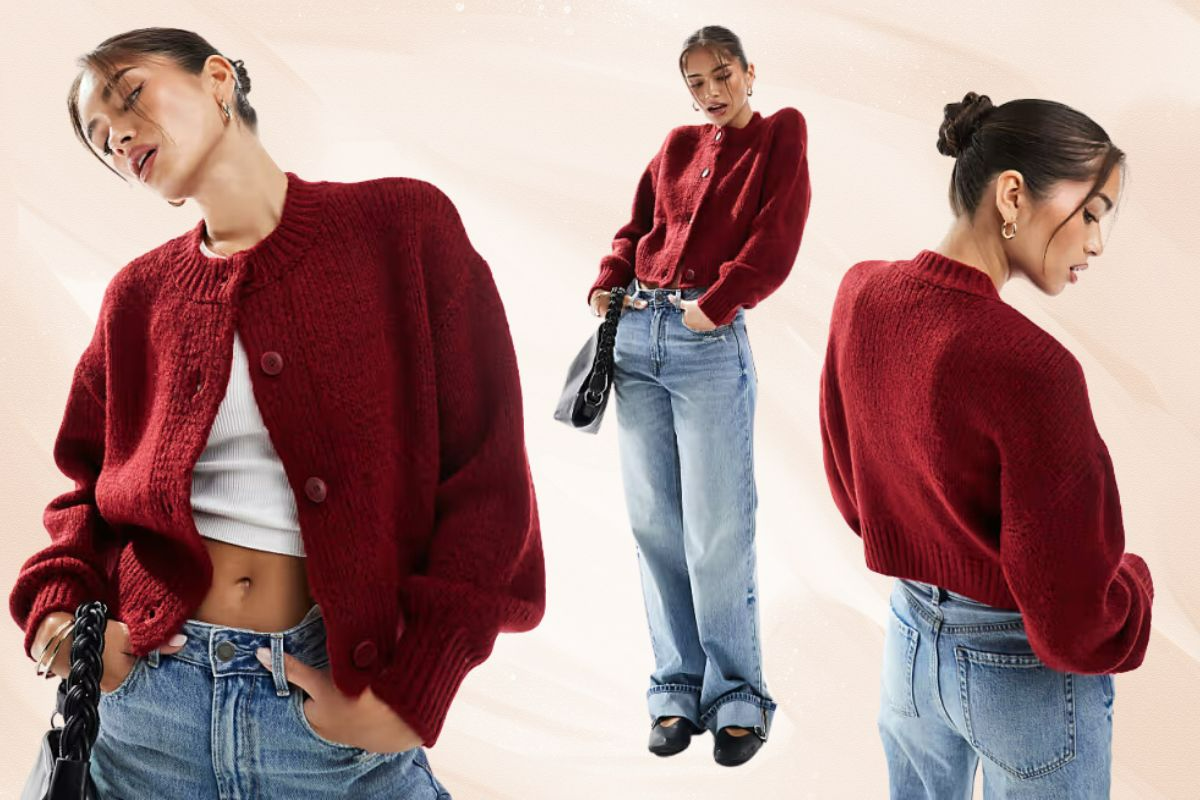 ASOS DESIGN Crew Neck Loose-Knit Cardigan: The Style Essential Review