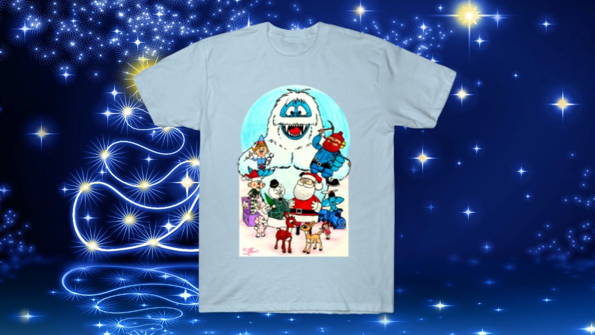Rudolph the Red-Nosed Reindeer Family Portrait T-Shirt: A Holiday Classic Reimagined