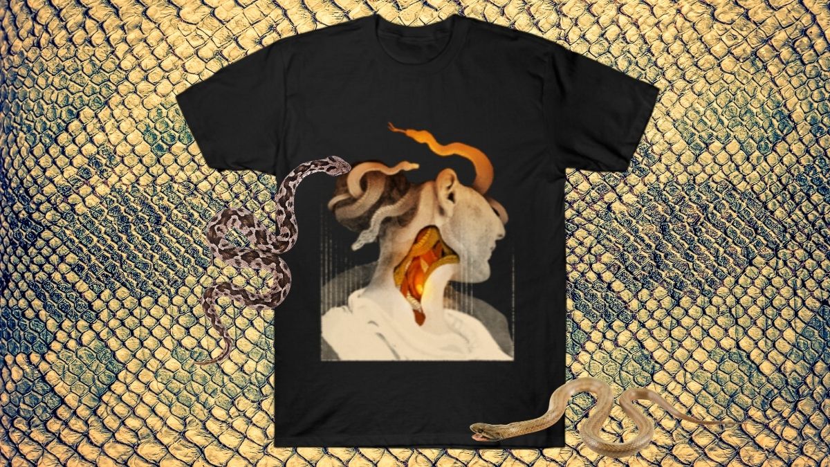 Medusa T-Shirt by Alex Eckman-Lawn: A Surreal Take on a Mythological Icon