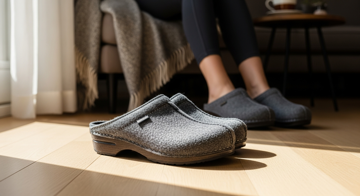 HAFLINGER® Grizzly Torben Boiled Wool Clogs: Relief for Feet That Demand Better Support