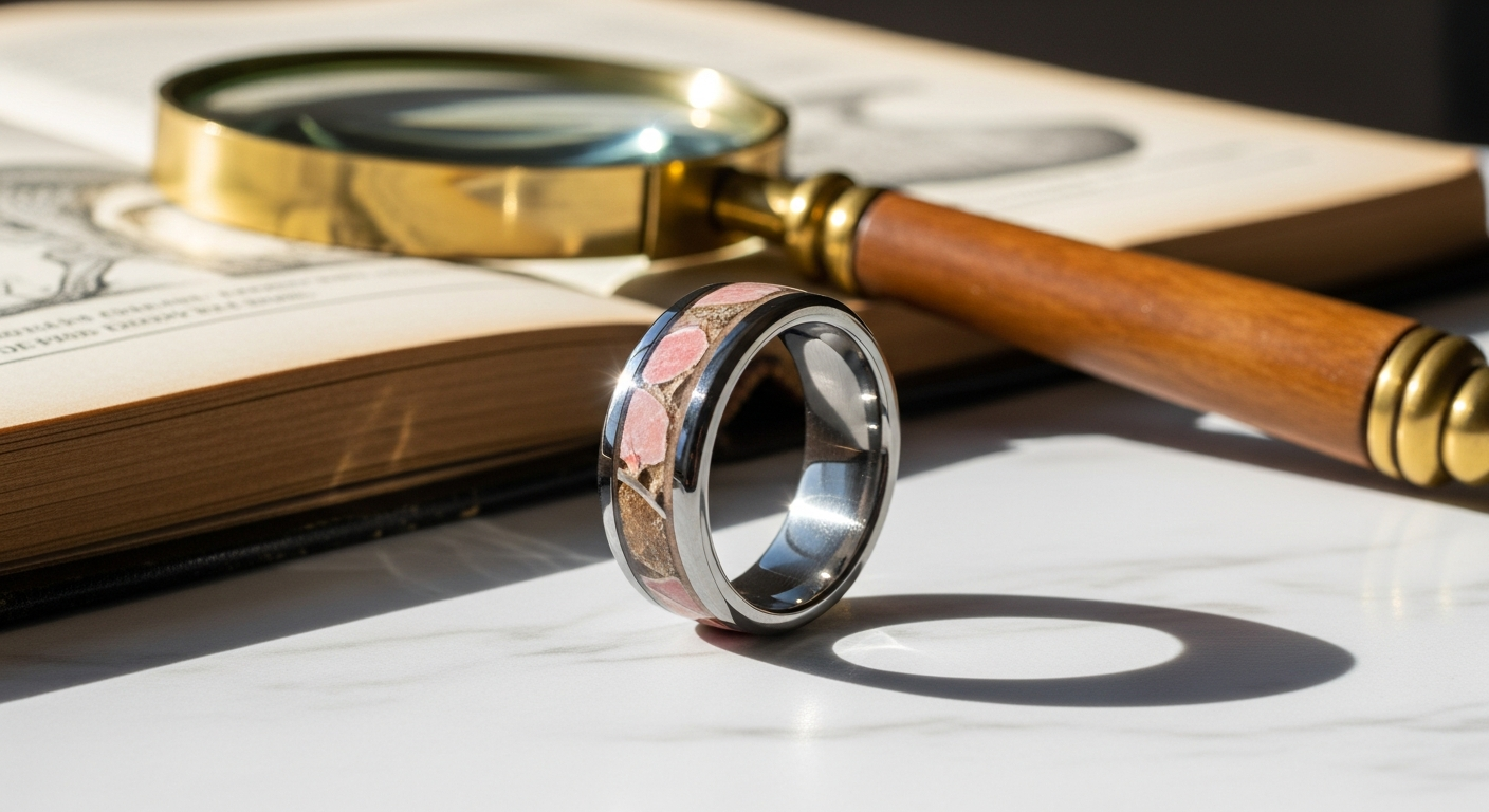 ARCHEAN Pink Dinosaur Bone Tungsten Ring: The Ultimate Guide to Owning a Piece of Prehistoric Luxury