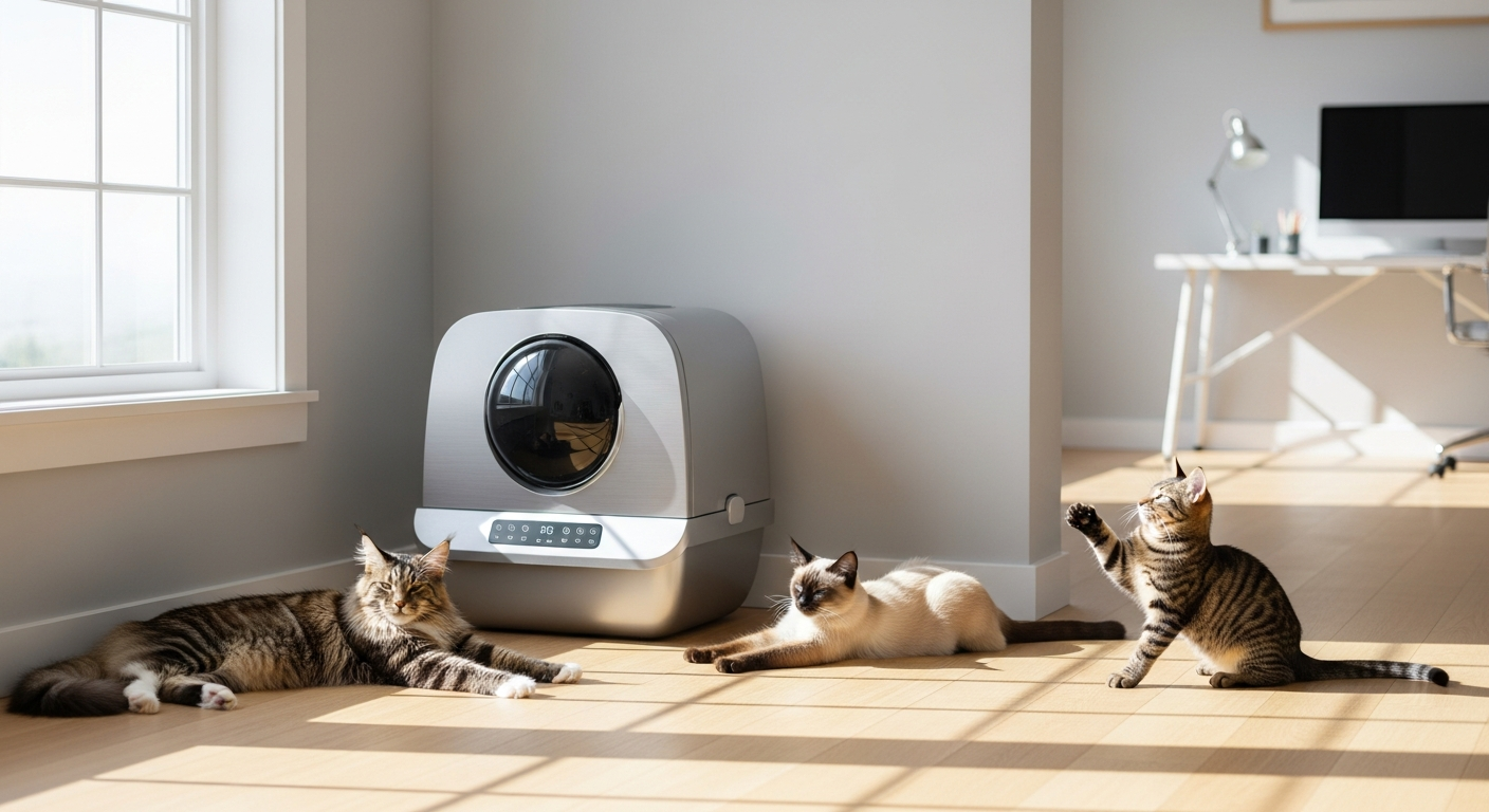 MeoWant MW-SC02 Self-Cleaning Smart Litter Box: Why It’s a Game-Changer for Multi-Cat Homes