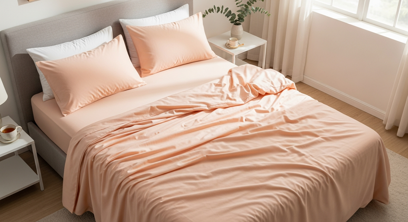 PeachSkinSheets Classic Sheet Set for Hot Sleepers: Beat Night Sweats with Cooling Microfiber Bedding