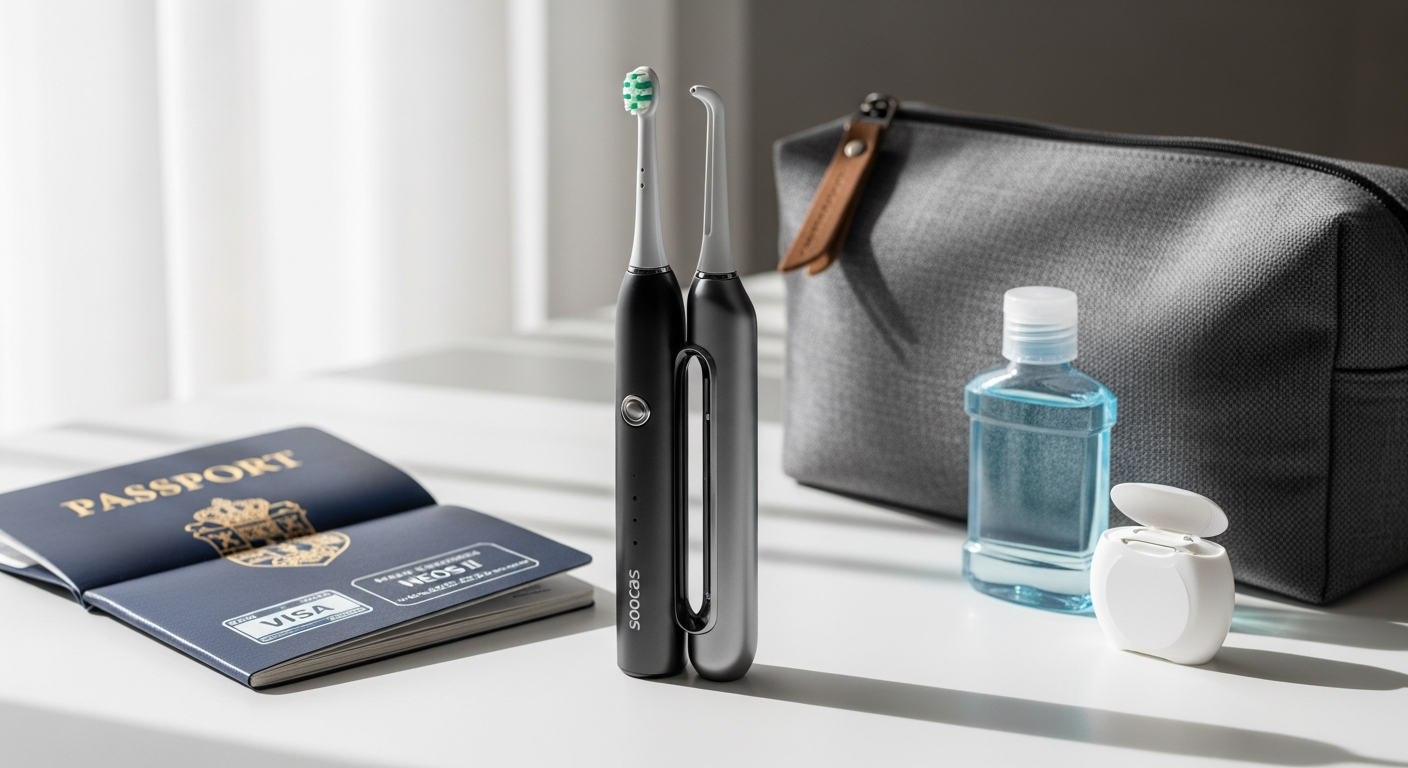 Soocas NEOS II 2-in-1 Electric Toothbrush Flosser: The Travel-Friendly Solution for On-the-Go Oral Care