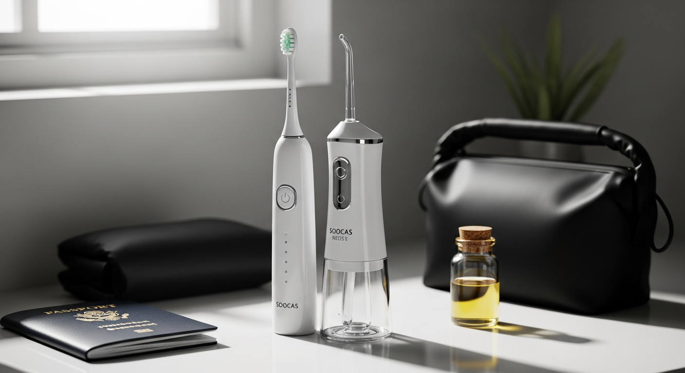 Soocas NEOS II Electric Toothbrush Water Flosser: Best 2-in-1 Travel Oral Care Device