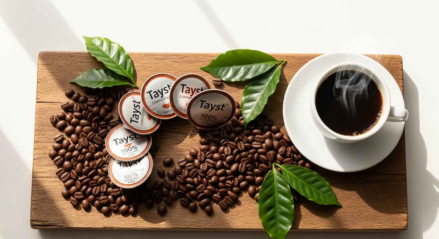 Tayst 100% Compostable Coffee Pods: Sustainable Single-Serve Brewing for Eco-Conscious Coffee Lovers