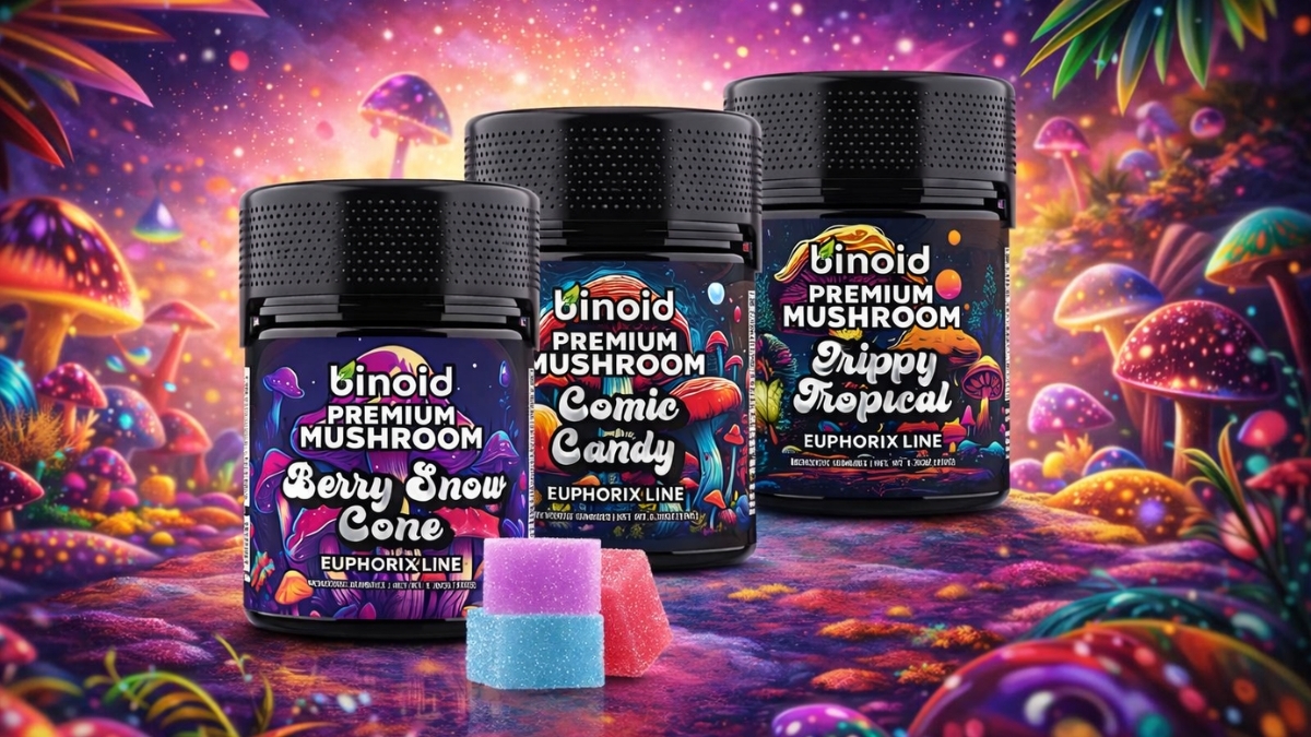 Binoid Mushroom Gummies Bundle vegan Amanita muscaria gummies packaging
