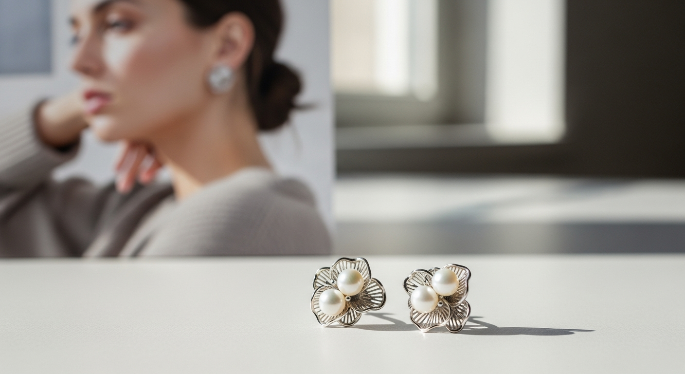 Double Pearl Flower Earrings: The Handmade Accessory That Elevates Your Everyday Look
