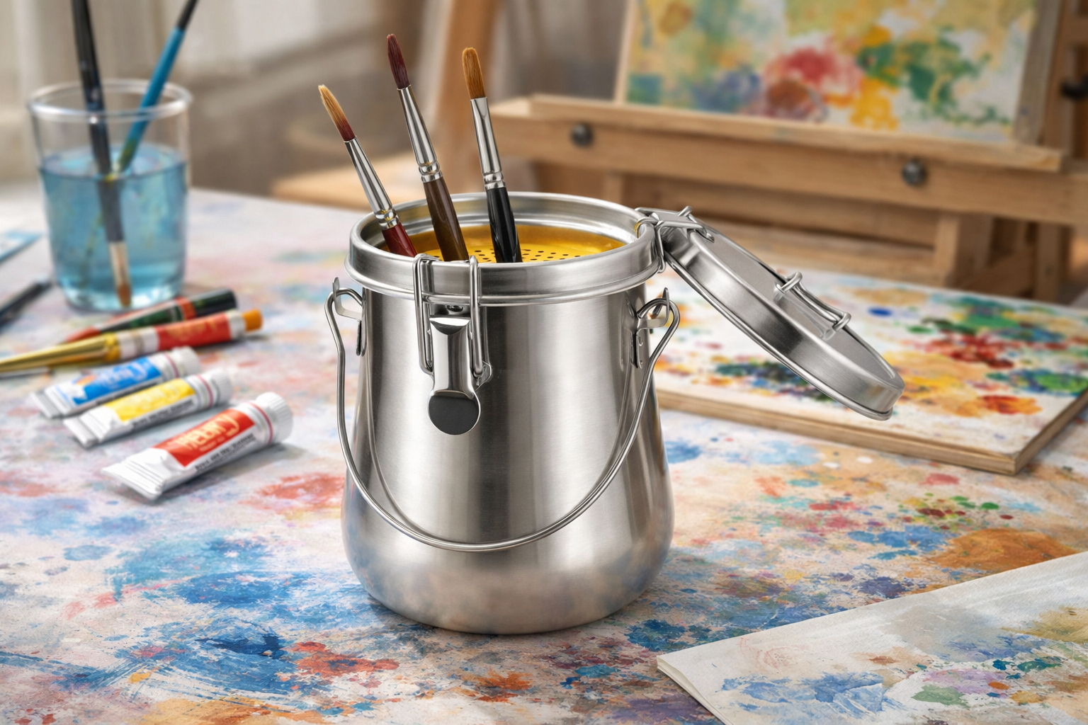 Why MEEDEN Art Portable Paint Brush Washer Improves Your Painting Workflow