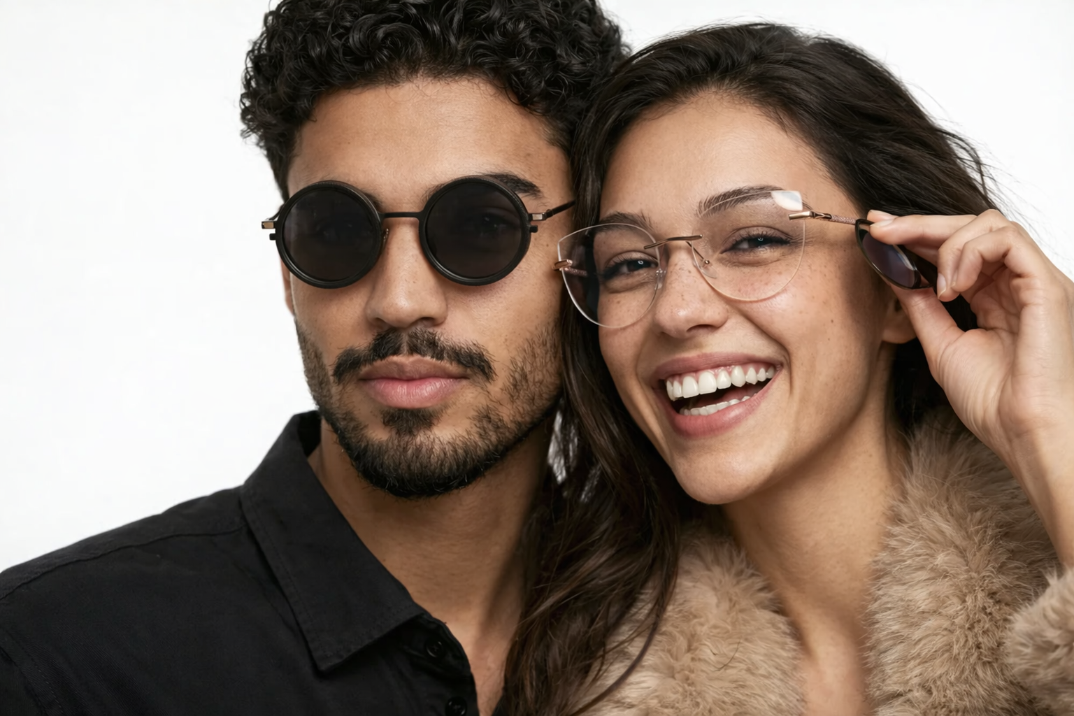 Elklook magnetic glasses with interchangeable clip-on lenses for sun, night, and screen use